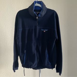 Vintage Men's Ralph Lauren Polo Sport Thermal Pro Blue Fleece Jacket